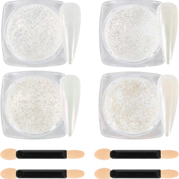 Diamond Chrome Nail Powder Set 4 Colors - Picture 2 of 8